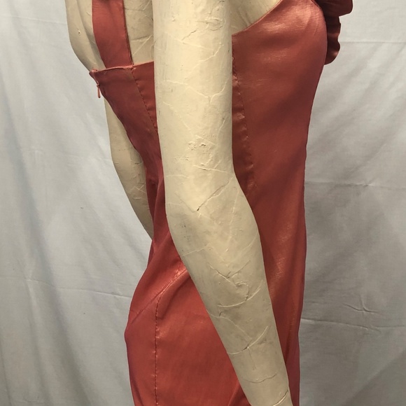 Y2K 90s Stretch Asymmetrical Flower One Shoulder Party Mini Bridesmaid Dress~S - Picture 5 of 9